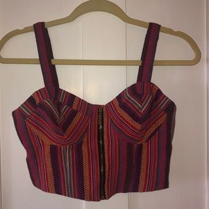 Forever 21 Tribal Print Crop